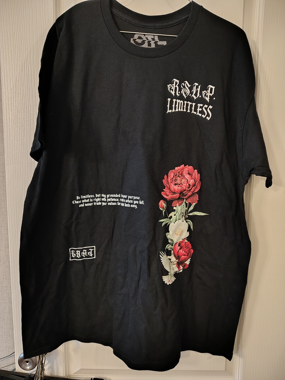 Floral Graphic Black Men's Tee